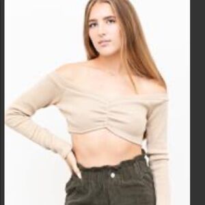 Cropped tan sweater NYT